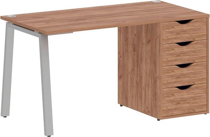 

Стол Riva Home Office VR.SP-3-138.4.A Silver (янтарный дуб)