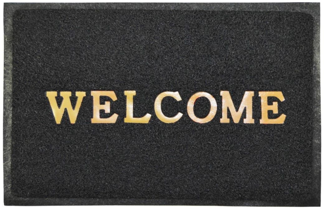 

Придверный коврик ComeForte Welcome 60x90 (черный)