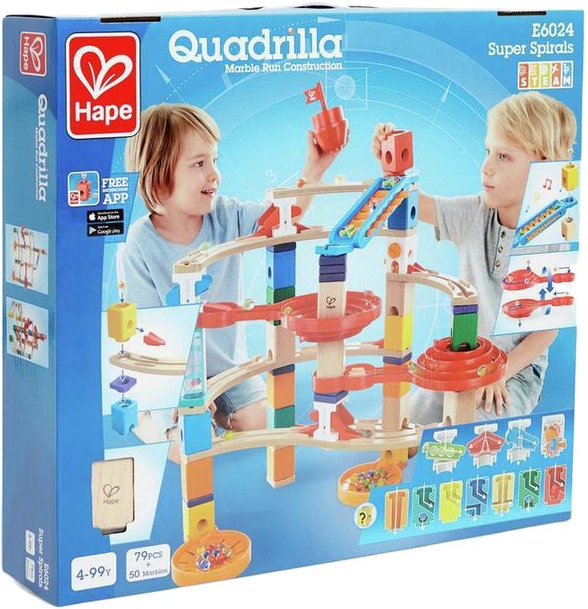 

Конструктор/игрушка-конструктор Hape Quadrilla E6024 Super spiral