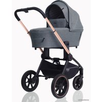 Универсальная коляска Rant MOWbaby Zoom PU (2 в 1, gold grey)
