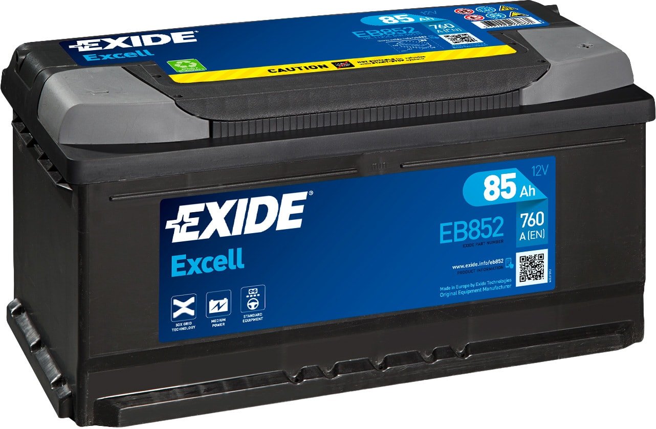 

Автомобильный аккумулятор Exide Excell EB852 (85 А/ч)
