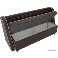 Диван Лига диванов Лофт 104563 (экокожа, коричневый)