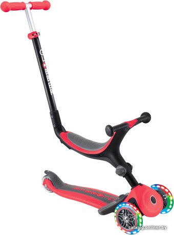 Трехколесный самокат Globber Go Up Foldable Plus Light (красный)