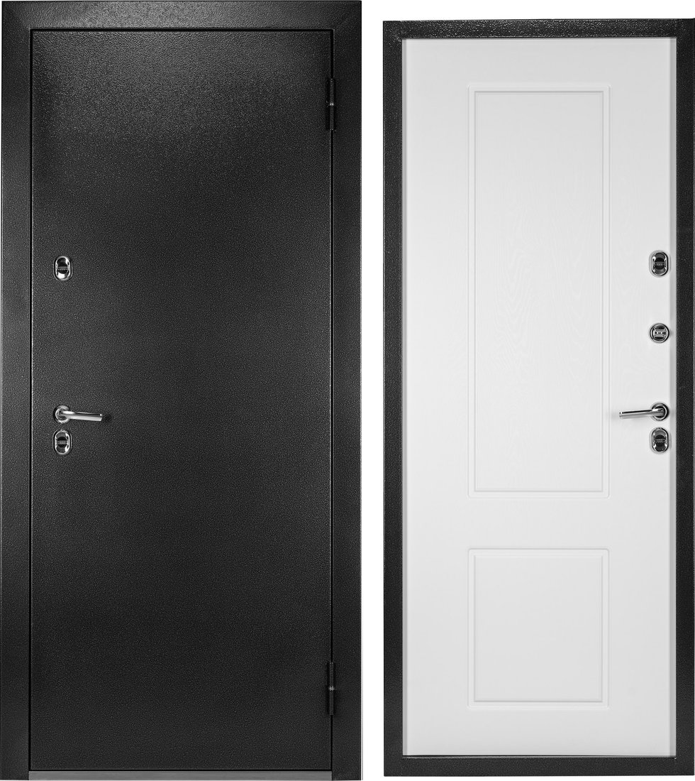 

Металлическая дверь Guard Термо MG109 86x205 правая (черное серебро/белый ясень)