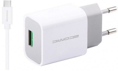 

Сетевое зарядное Atomic U2 microUSB (белый)