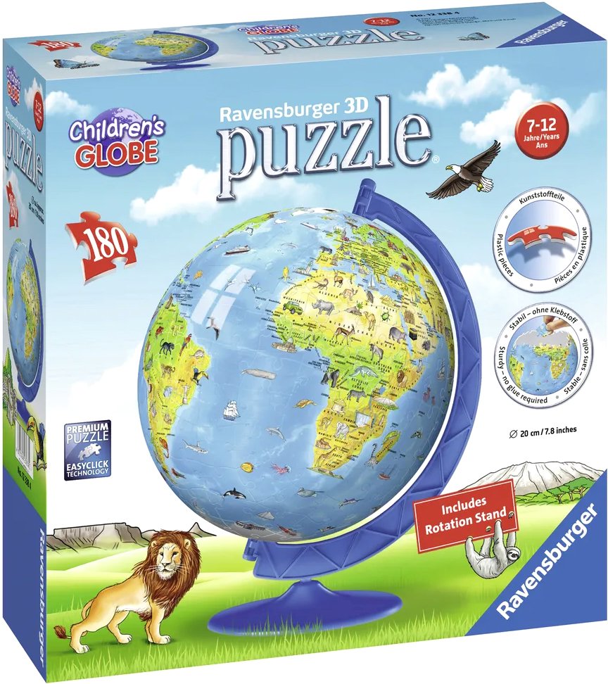 

3Д-пазл Ravensburger Глобус. Детский мир 12338 (180 эл)