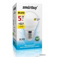 Светодиодная лампочка SmartBuy G45 E27 5 Вт 3000 К [SBL-G45-05-30K-E27]