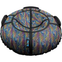 Тюбинг Hubster SnowDream Glamour S Зигзаг 120см во9020-3 (черный)