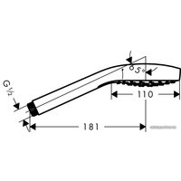 Душевая лейка Hansgrohe Croma Select S 1jet [26804400]