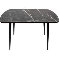 Кухонный стол ВВР Пластиковый (черный тунис/черный конус 110/70)