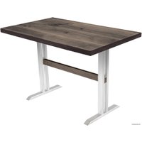 Кухонный стол Buro7 Двутавр 120 (классика, дуб мореный/белый)