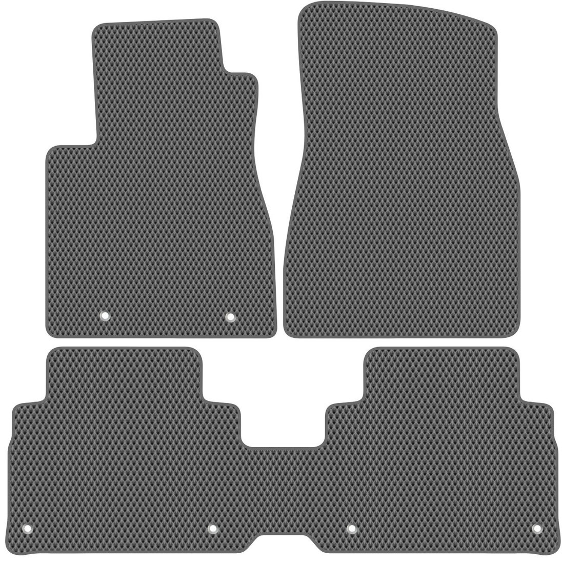 Комплект ковриков для авто Alicosta Lexus RX300 (suv / MCU35) 2003 - 2006 (серый, ромб)
