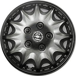 Набор колпаков на диски АКС – авто Принц+ 15 40242 (серебристый/черный)