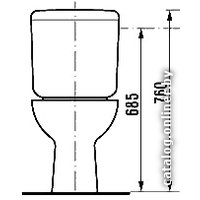 Унитаз напольный Jika Zeta [8.2539.6.000.242.9] (без сиденья)