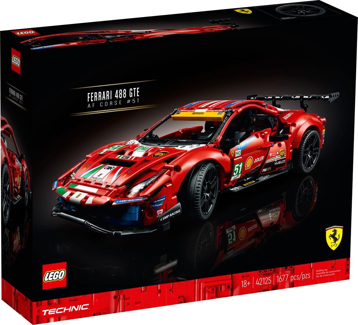 

Конструктор LEGO Technic 42125 Ferrari 488 GTE AF Corse 51