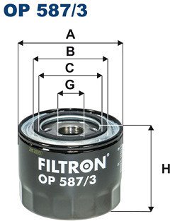 

Масляный фильтр Filtron OP587/3