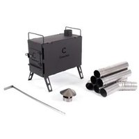 Свободностоящая печь-камин Следопыт Heavy средняя (с экранами, угловыми трубами и грибком) PF-SW-08