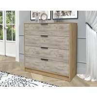 Комод Интерлиния Концепт КТ-К100 (дуб серый/дуб золотой)