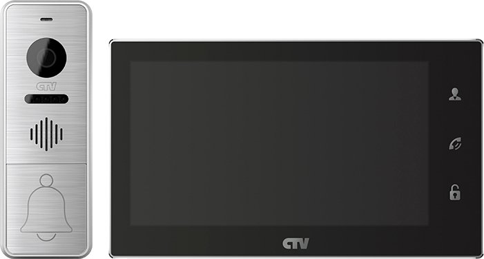 

Комплект видеодомофона CTV DP4706AHD (черный)