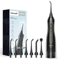 Ирригатор  Fairywill F5020E (черный, 7 насадок)