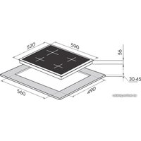 Варочная панель MAUNFELD MVI59.4HZ.2BT-BK