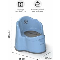 Детский горшок Amarobaby Ergonomic AB221103Er/19 (голубой)