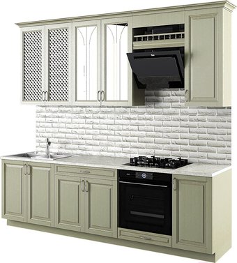 Готовая кухня Молодечномебель Злата 2600 (эмаль)