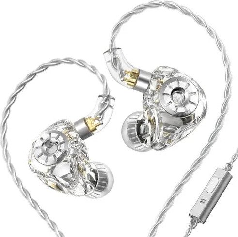 

Наушники TRN ST1 Pro (прозрачный, c микрофоном)