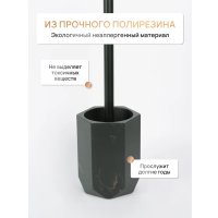 Ершик для унитаза FORA Anthracite FOR-ANT025