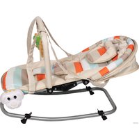 Шезлонг ForKiddy Enjoy Plus (песочный полосатый)