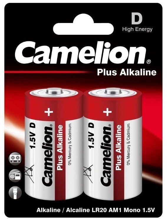 

Батарейка Camelion D 2 шт. [LR20-BP2]