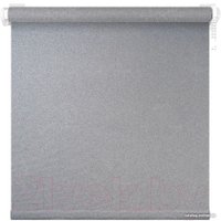 Рулонные шторы АС МАРТ Мегаполис 90x160 (серебристый)