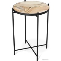 Журнальный столик Sheffilton SHT-CT8-3 (дымчатый топаз/черный муар)