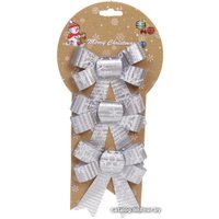 Елочная игрушка Серпантин Снежинка 3шт (серебристый) 185-0325