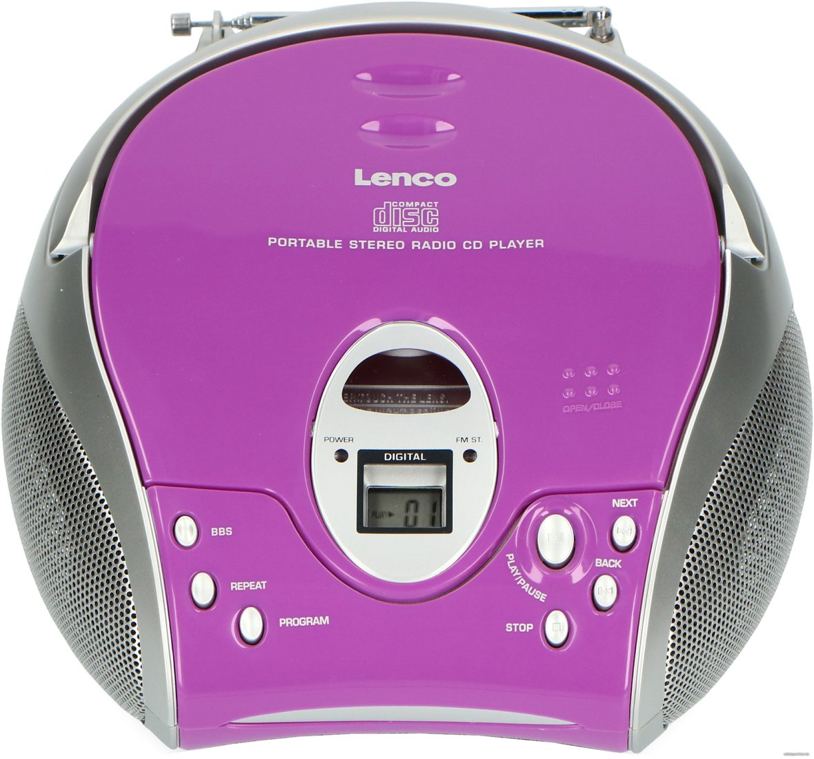 Магнитола Lenco SCD-24 (фиолетовый)
