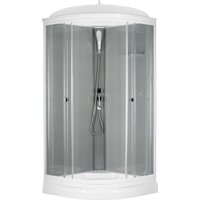 Душевая кабина Saniteco SNT-84 90х90 (серый/прозрачное стекло)