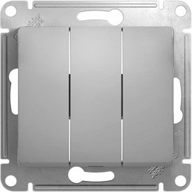 Выключатель Schneider Electric Glossa GSL000331 (алюминий)