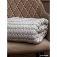 Плед Tex Republic Absolute Зигзаг двухцветный Flannel 200x220 92574 (серый)