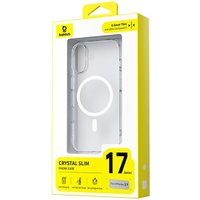 Чехол для телефона Baseus Crystal Slim Magnetic Phone Case для iPhone 17 (прозрачный)