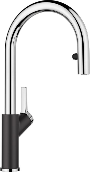 Смеситель Blanco Carena-S 526172 (black/chrome)