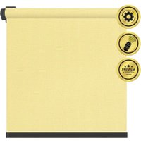 Рулонная электроштора НеоФьюжен Эден 200 220х200 правая (медовый, черная фурнитура)