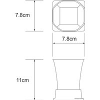 Стакан для зубной щетки и пасты Wasserkraft Amper K-5428Black