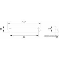 Ручка мебельная Boyard Tick RS156GR.3/96