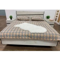 Кровать Заречье Крафт Мод.КТ3в 140х200 (дуб крафт белый/венге)