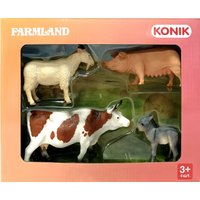 Набор фигурок Konik Козел, овца, осел, корова AMF1111