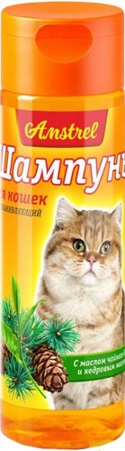 Шампунь Amstrel для кошек с маслом чайного дерева и кедровым маслом 120 мл