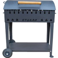 Мангал для дачи Вулкан Гриль XL 5 мм на колесах