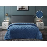 Покрывало Luxor QV 19-4118 велюр (220x240, indigo)