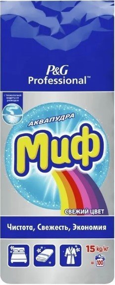 

Стиральный порошок МИФ Аквапудра Свежий цвет автомат 15 кг