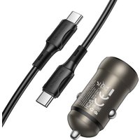 Автомобильное зарядное Borofone BZ32 USB Type-C (золотистый) в Бресте